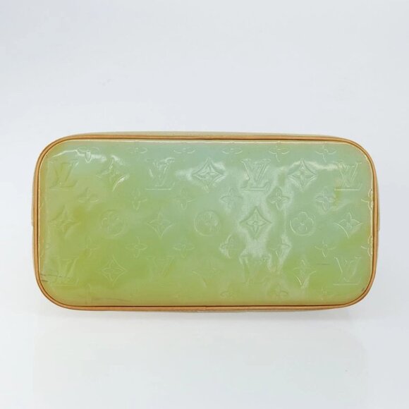 LOUIS VUITTON Monogram Vernis Houston Hand Bag Baby Blue M91005 LV Auth 150110 - Picture 7 of 16